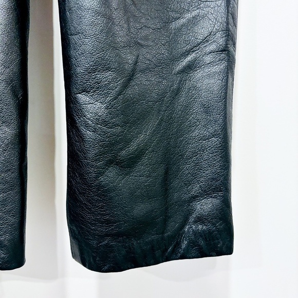 THE LEATHER RANCH Black high-waisted leather pants - Picture 7 of 10